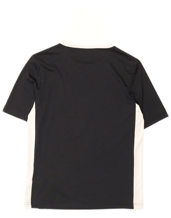 Adidas T-Shirt für Jungen, 11–12 Jahre, Mittelschwarz, Colourblock-Polyester