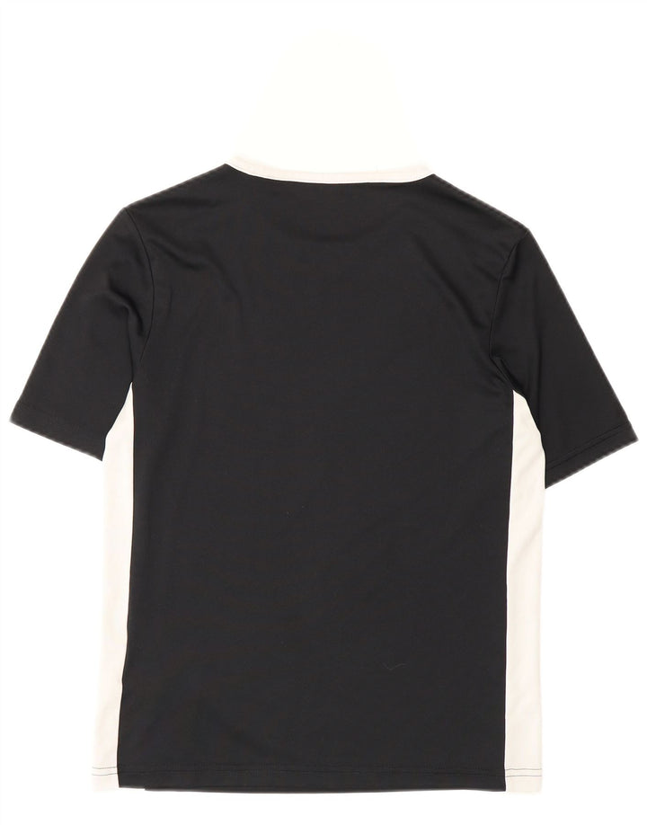 Adidas T-Shirt für Jungen, 11–12 Jahre, Mittelschwarz, Colourblock-Polyester