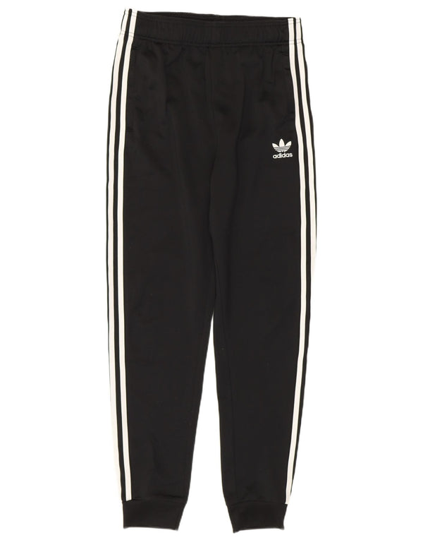ADIDAS Jungen-Trainingshose, Jogginghose, 14–15 Jahre, schwarz gestreift, Polyester