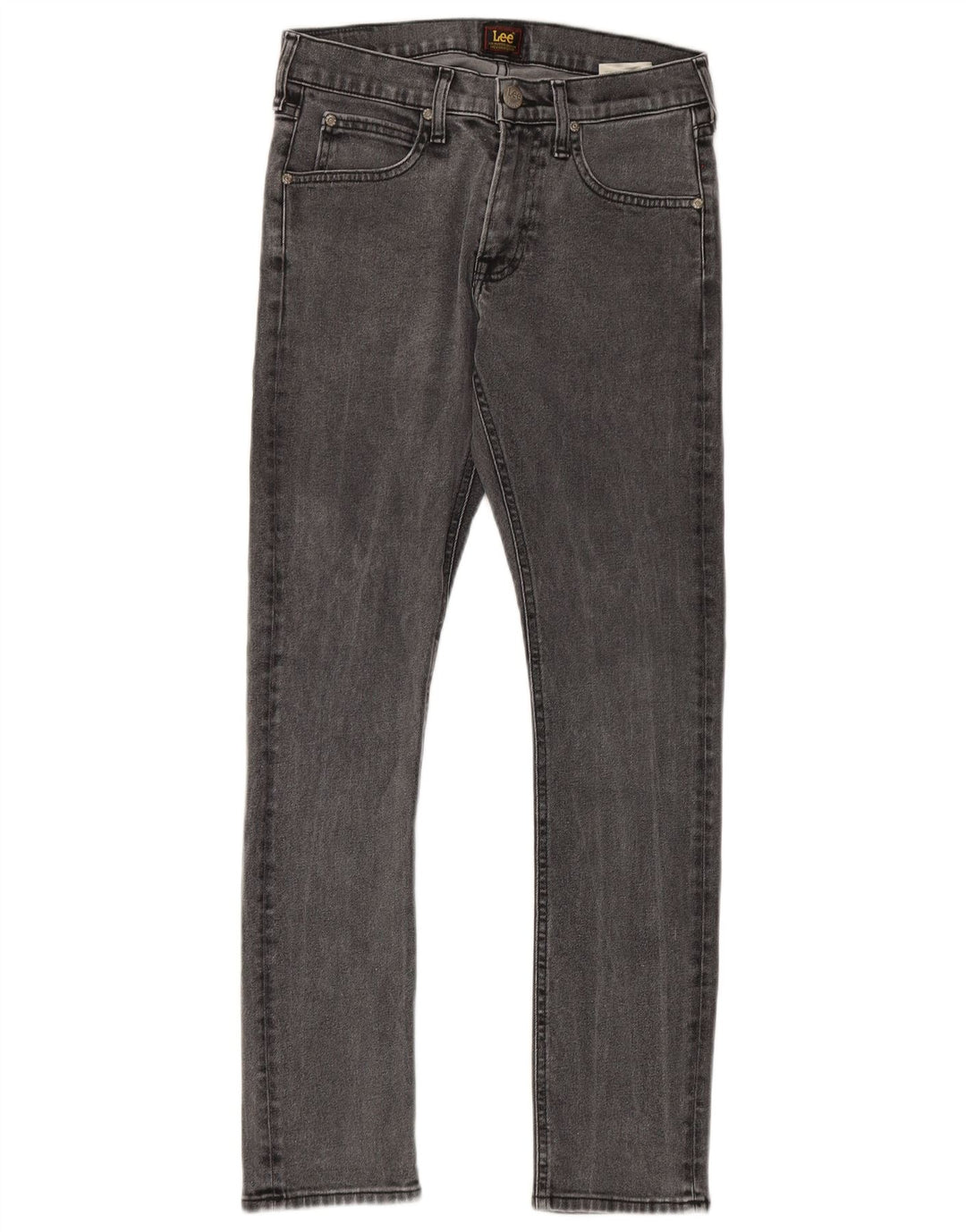 Lee Herren Luke Slim Jeans W28 L30 Graue Baumwolle