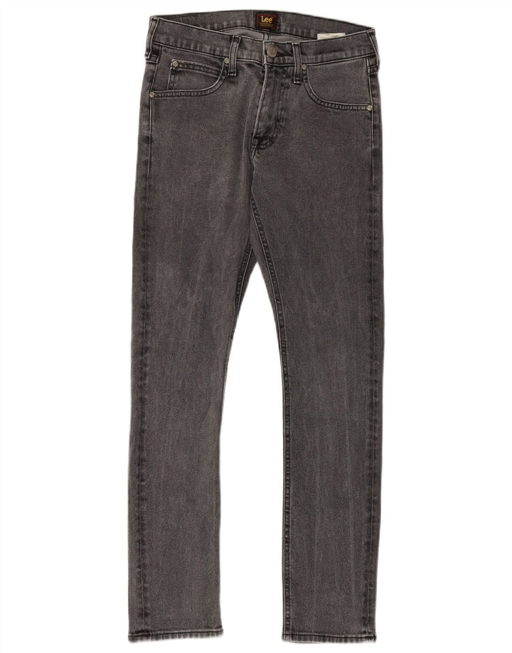 Lee Herren Luke Slim Jeans W28 L30 Graue Baumwolle