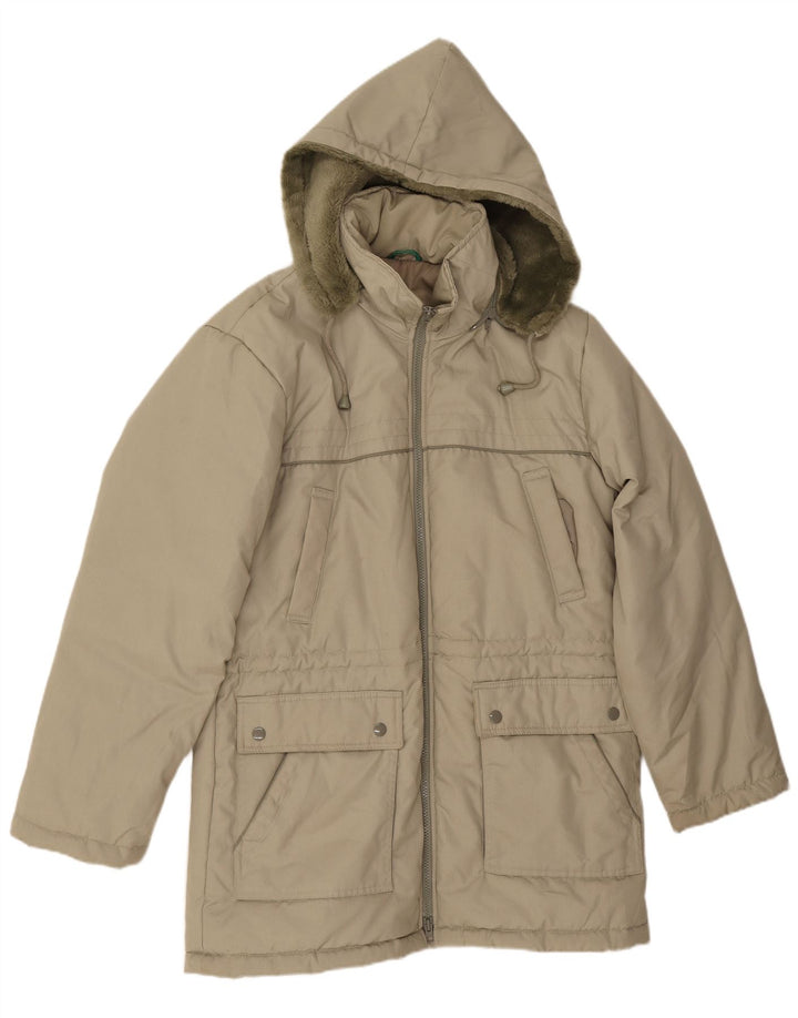Canda Herren-Parka mit Kapuze, lockere Passform, Größe 46, klein, grün
