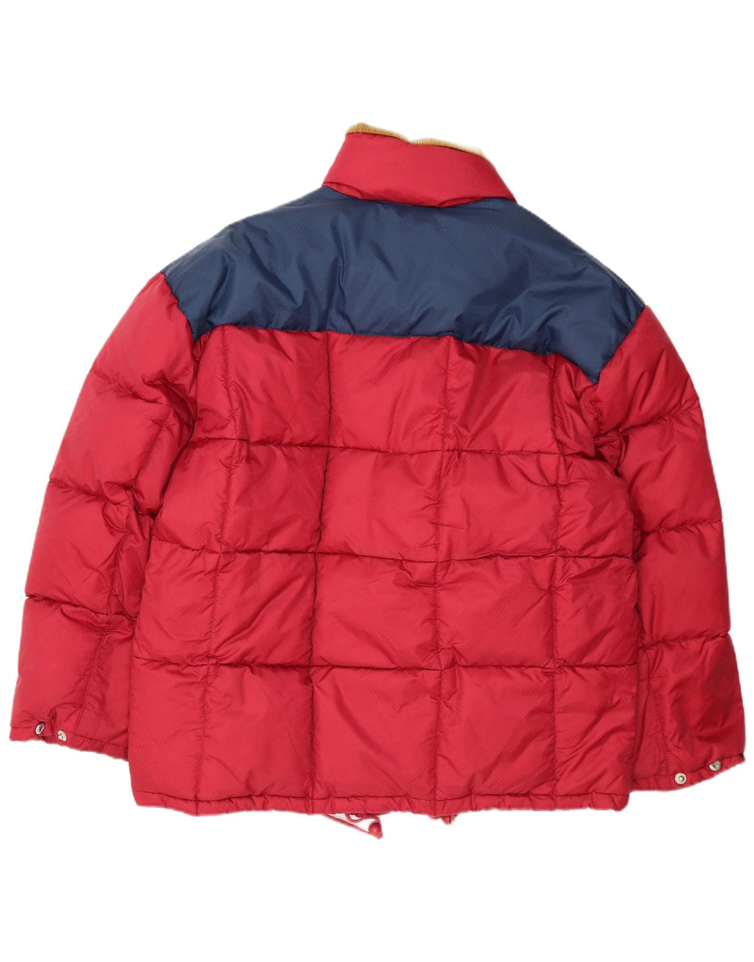 Alaska Wattierte Herrenjacke, UK 40, Größe L, Rot, Colourblock-Polyamid