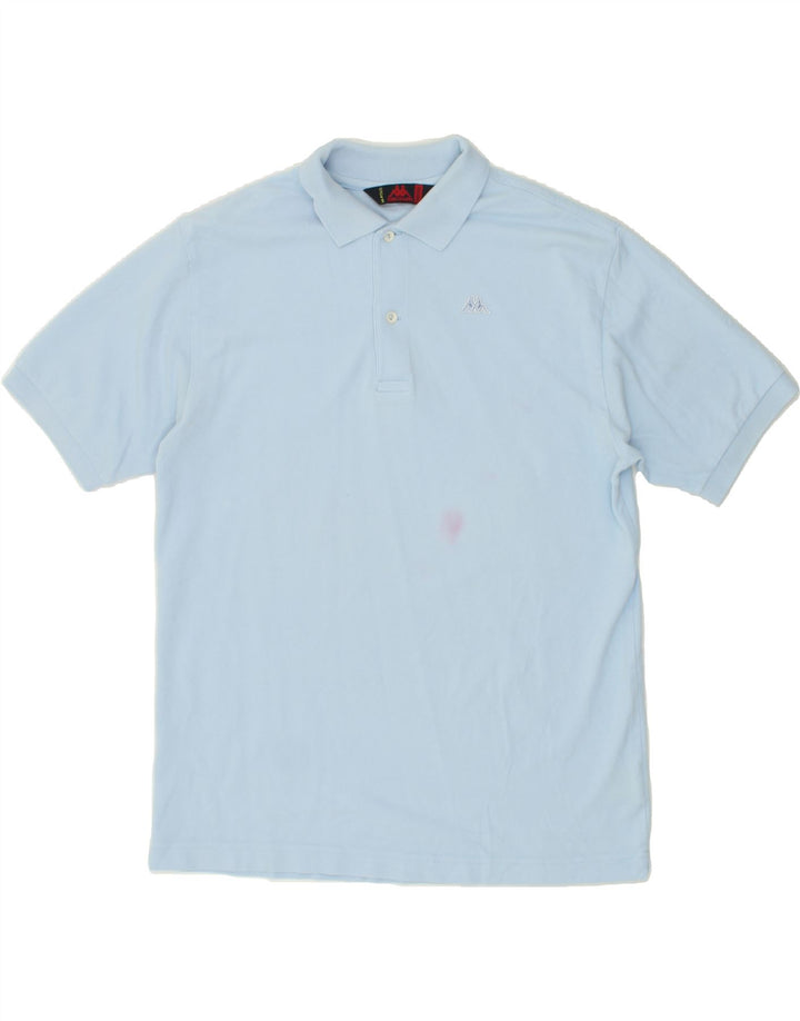 KAPPA Mens Polo Shirt Medium Blue Cotton | Vintage Kappa | Thrift | Second-Hand Kappa | Used Clothing | Messina Hembry 