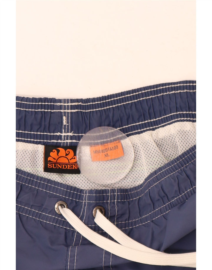 Sundek Herren Badeshorts XL Marineblaues Nylon