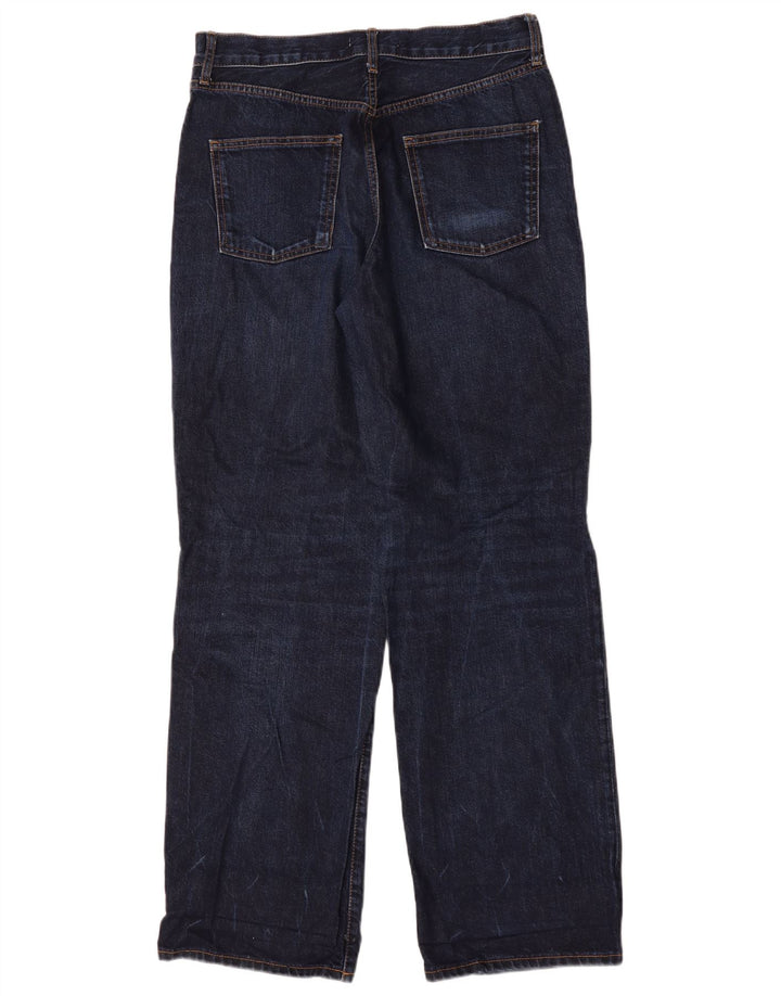 Zara Damen Straight Jeans EU 40 Medium W30 L33 Blaue Baumwolle