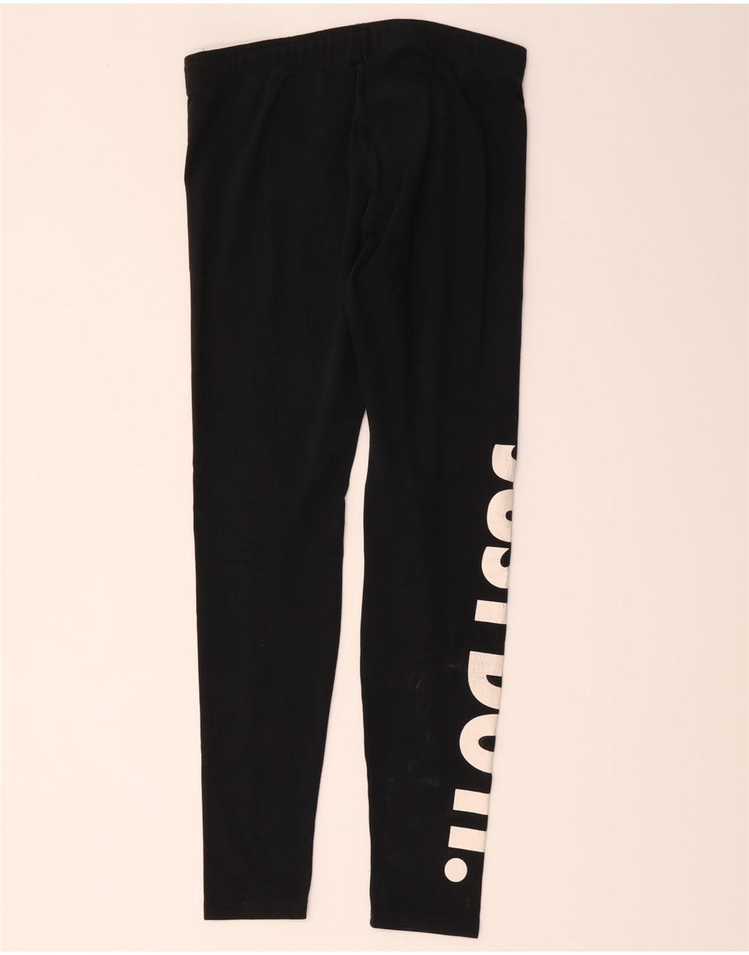 Nike Womens Graphic Leggings UK 12 Mittelschwarze Baumwolle