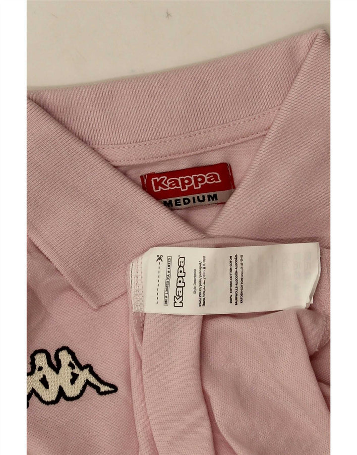 Kappa Damen Poloshirt UK 12 Mittelrosa Baumwolle