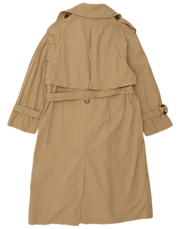 Zara Damen Übergroßer Trenchcoat UK 6 XS Beige Polyester