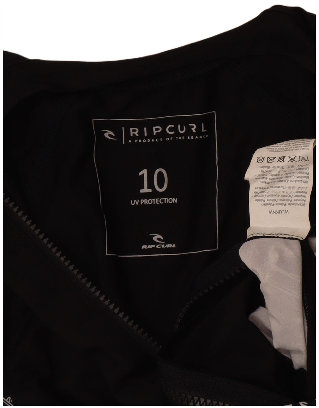 Rip Curl Damen-Trainingsanzugoberteil mit Grafik, UK 8, Größe S, Schwarz, Farbblock