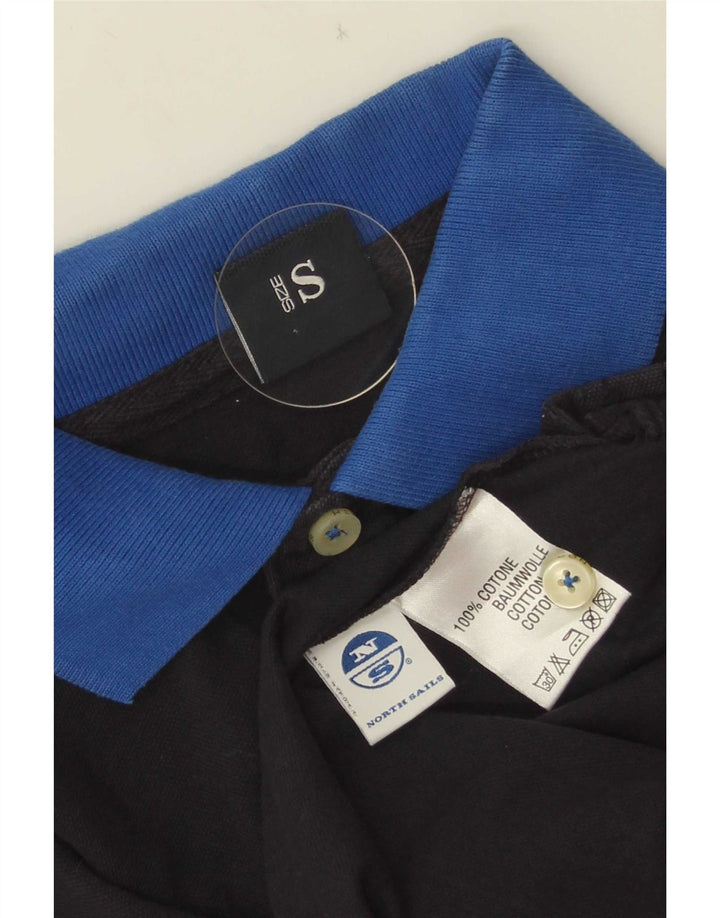 North Sails Herren-Poloshirt, klein, marineblau, Colourblock-Baumwolle