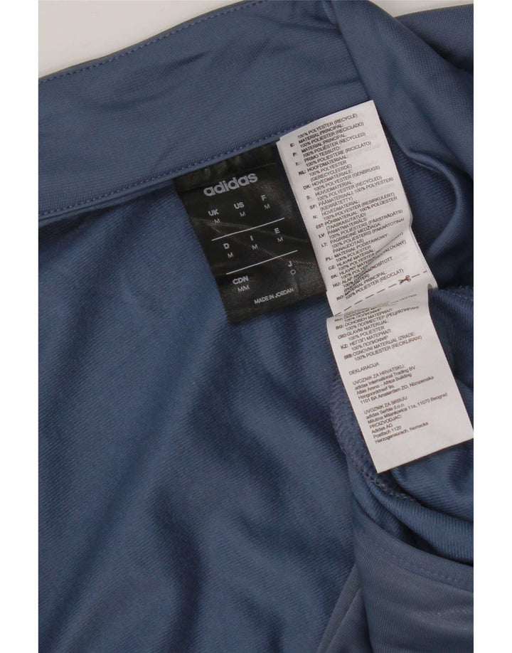Adidas Herren-Trainingsanzug-Top-Jacke aus mittelmarineblauem Polyester