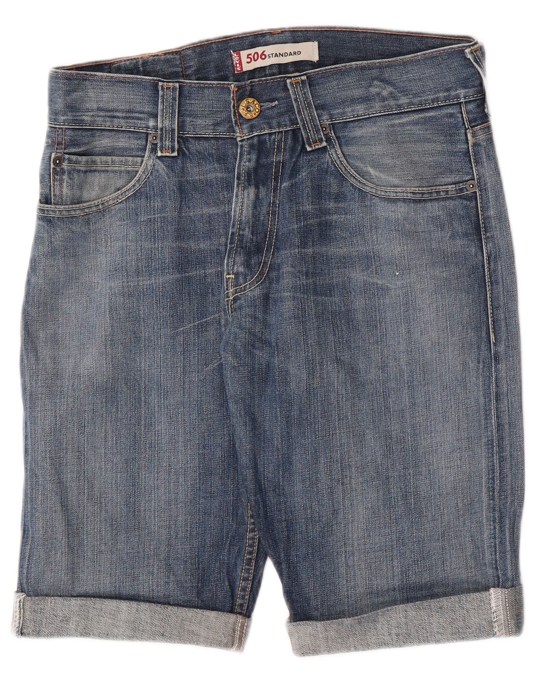 Levi's Herren 506 Denim Shorts W31 Mittelblaue Baumwolle