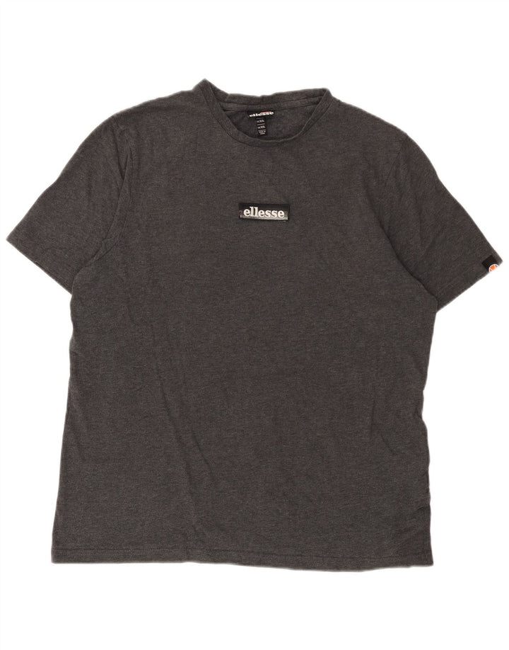 Ellesse Herren T-Shirt Top 2XL Grau Baumwolle