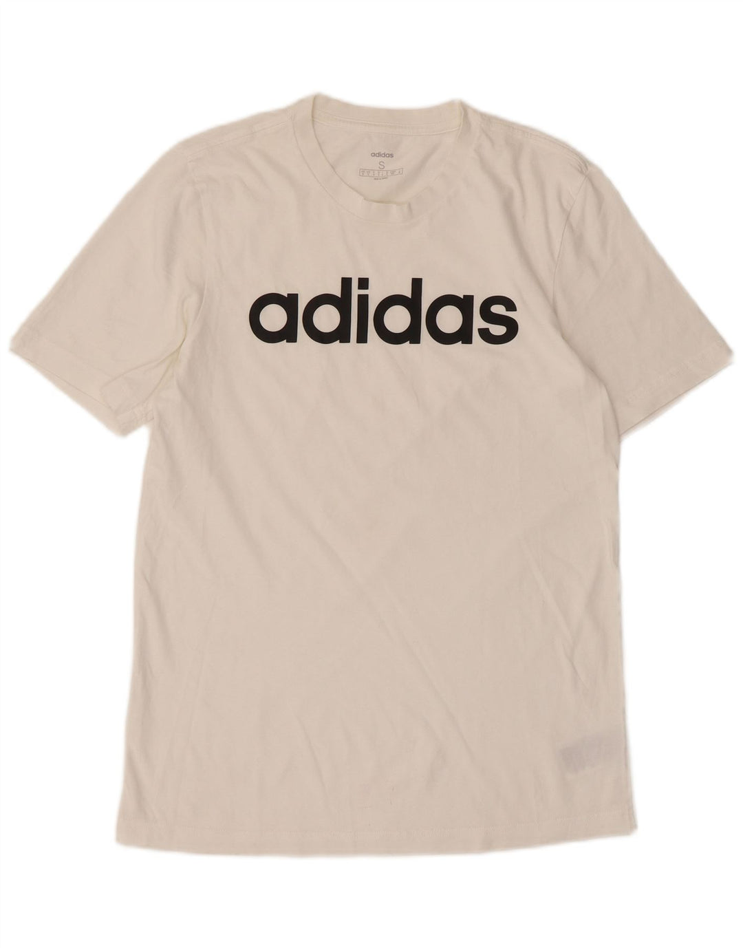 Adidas Herren Grafik T-Shirt Top Small Weiß Baumwolle
