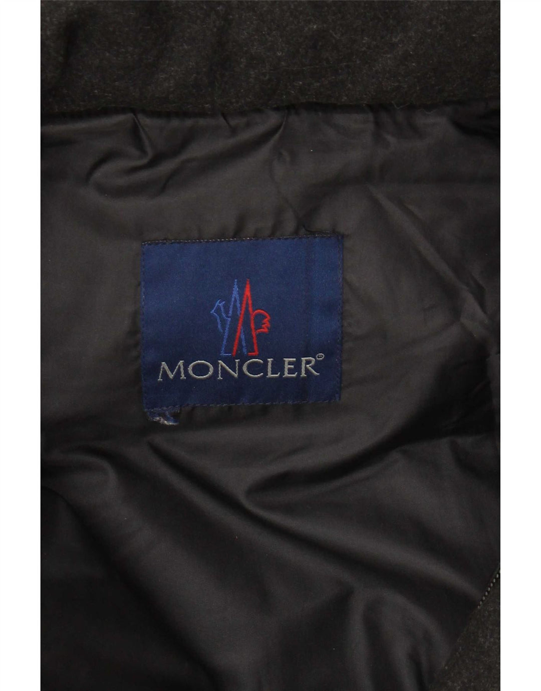 Moncler Herren-Jacke mit Kapuze, gepolstert, UK 36, kleine schwarze Wolle