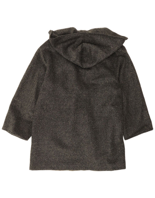 Gold By Michael H Damen Loose Fit Mantel UK 12 Mittelgrüne Wolle