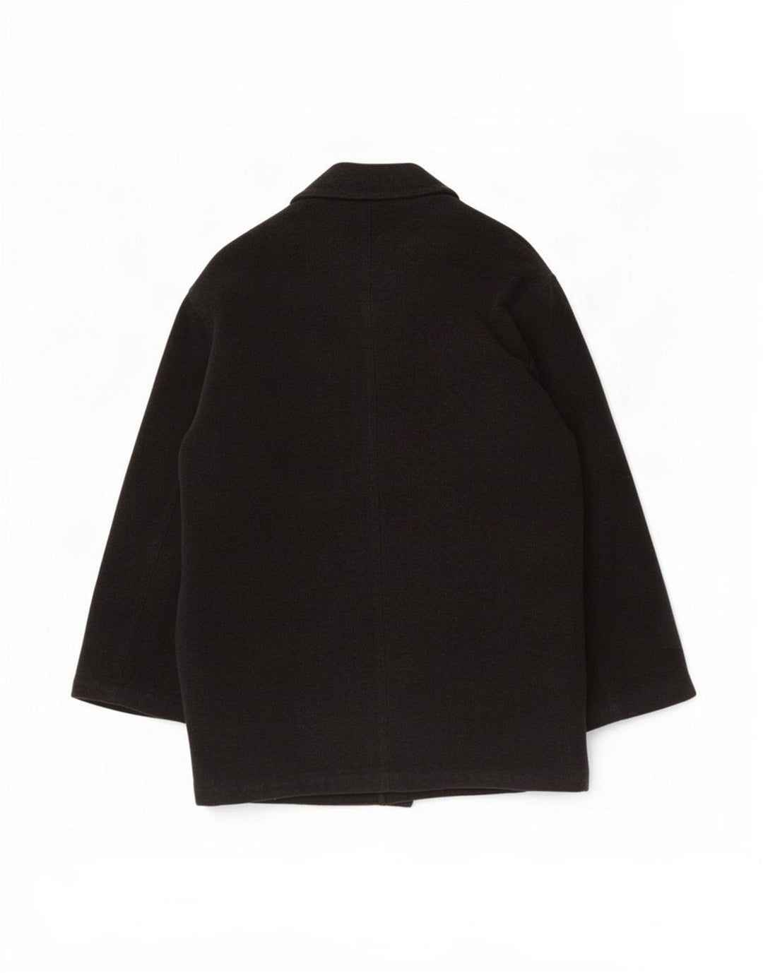 Lacoste Herren Mantel IT 50 Große schwarze Wolle