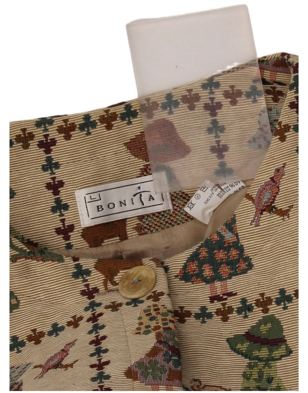 Bonita Damen Bolerojacke UK 16 Large Beige Polyester Neuheit