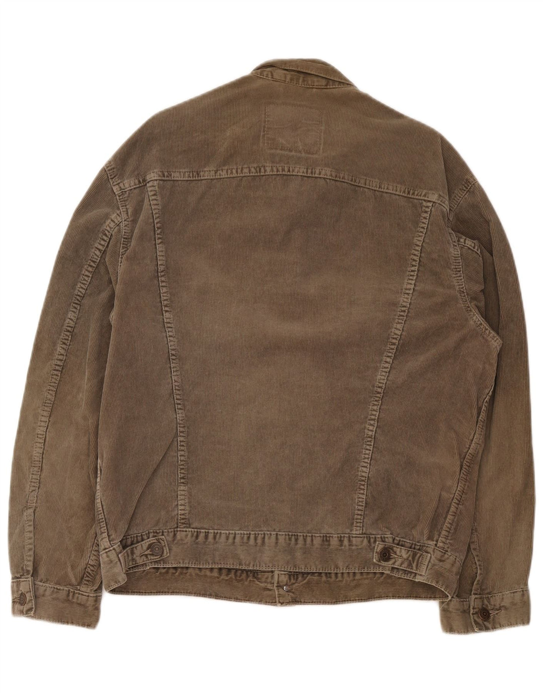 Levi's Damen Cordjacke UK 40 Large Braun Baumwolle