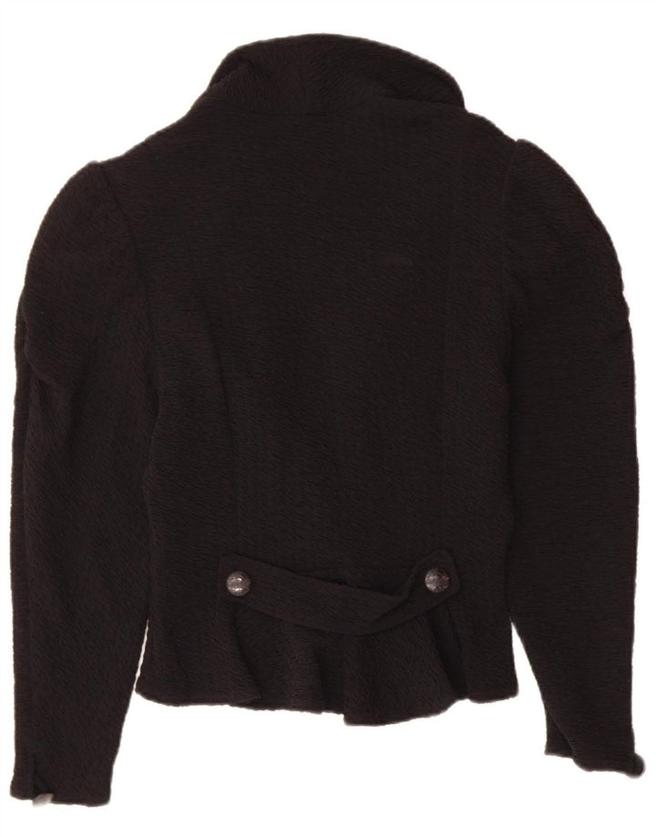VISION Womens Cardigan Top EU 38 Medium Black