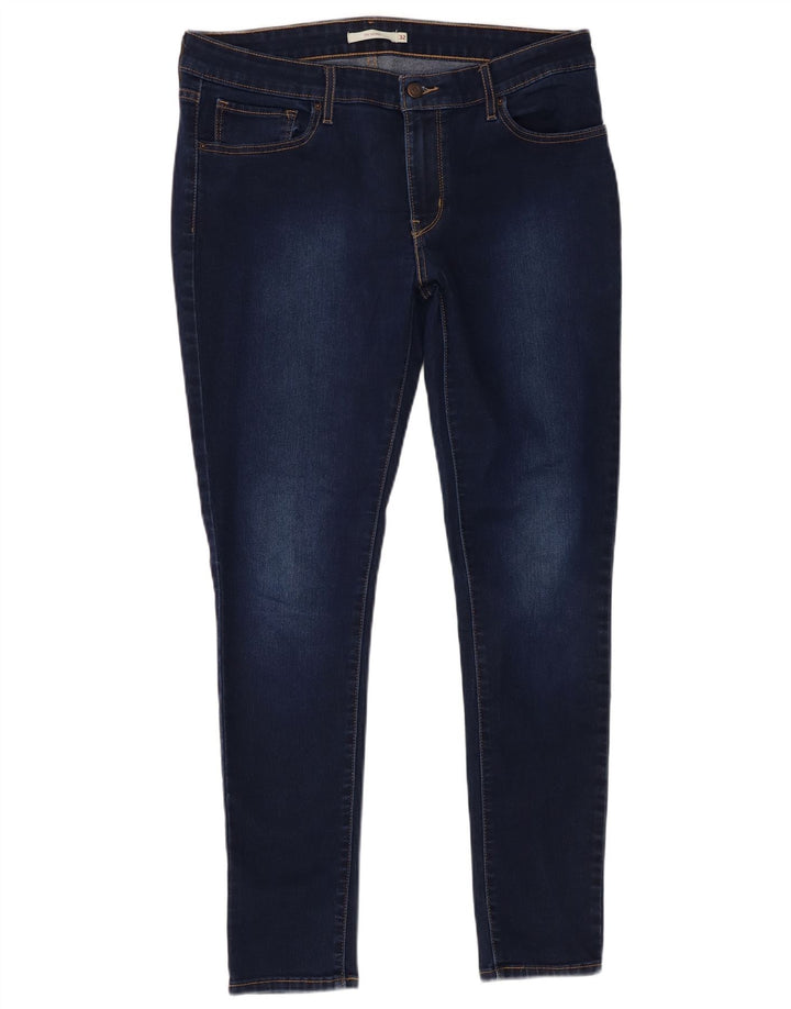Levi's Damen 711 Skinny Jeans W32 L29 Marineblau