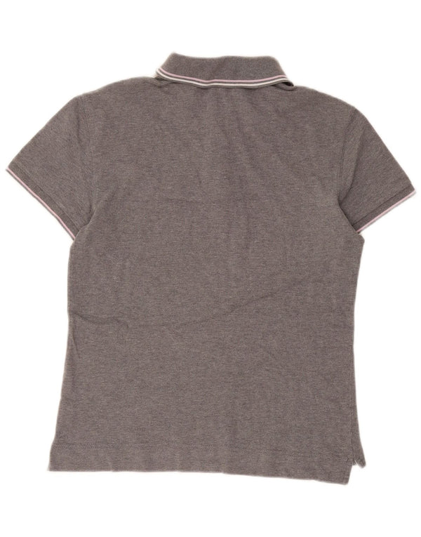 Gas Damen Poloshirt UK 16 Large Grau Baumwolle