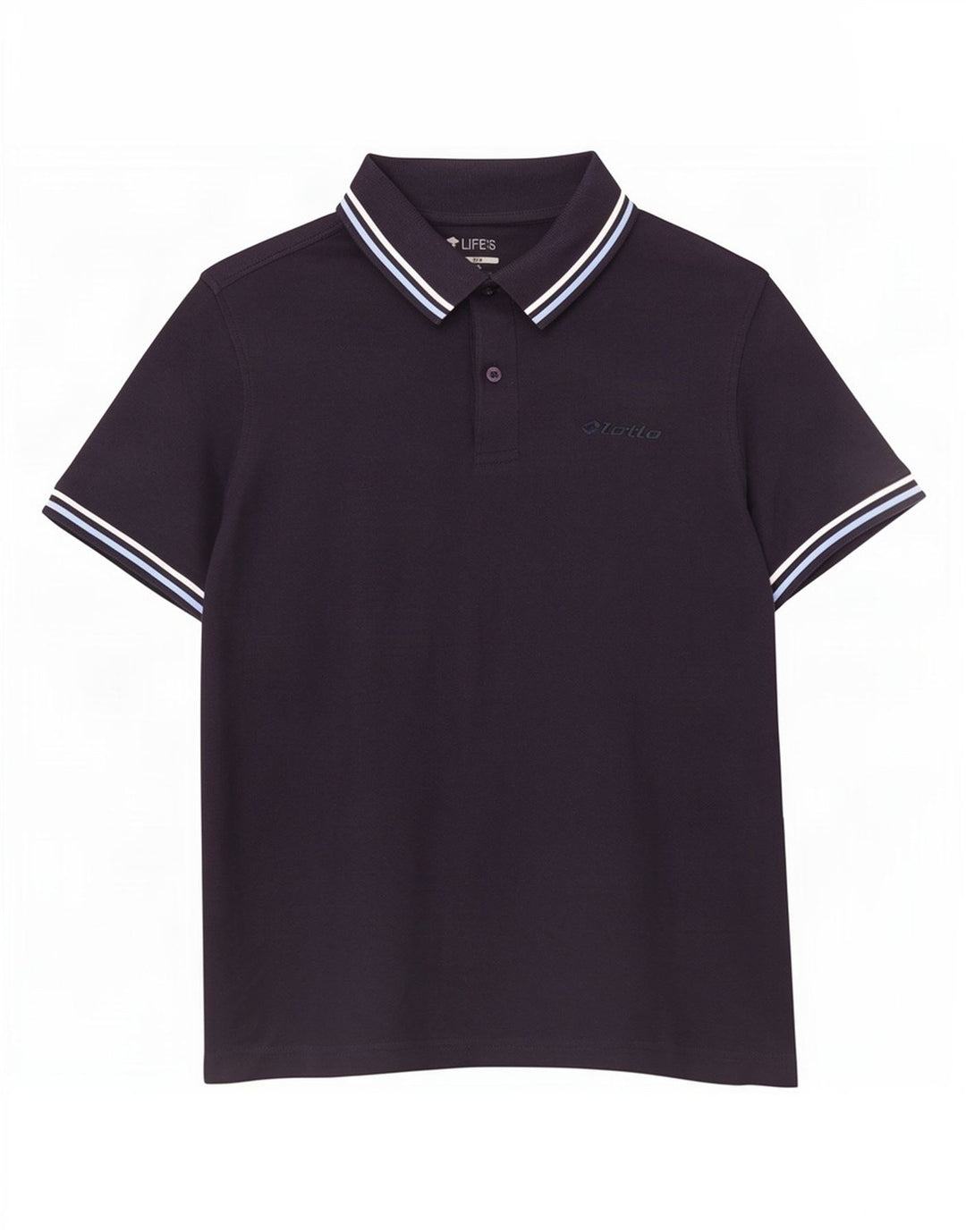 Lotto Herren-Poloshirt, klein, marineblau, Baumwolle