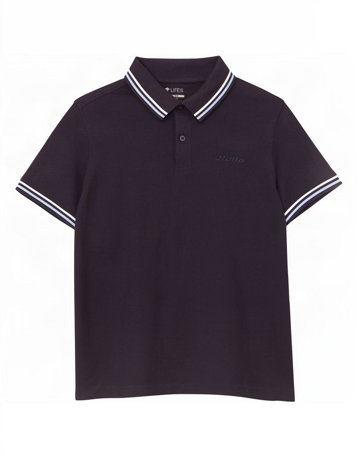 Lotto Herren-Poloshirt, klein, marineblau, Baumwolle