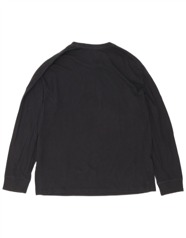 Levi's Herren-Oberteil mit Grafik, langärmelig, groß, aus schwarzer Baumwolle