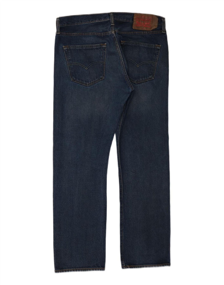 Levi's Herren Straight Jeans W33 L30 Marineblaue Baumwolle