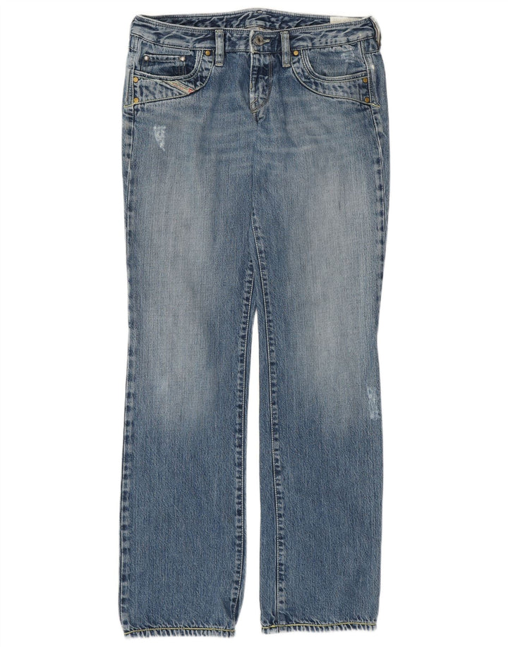 Diesel Damen Kycut Straight Jeans W30 L32 Blaue Baumwolle