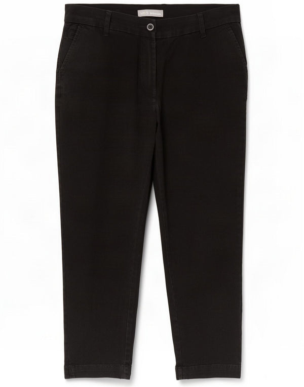 Marks & Spencer Damen gerade Chino-Hose, UK 14, L, W34, L23, Schwarz