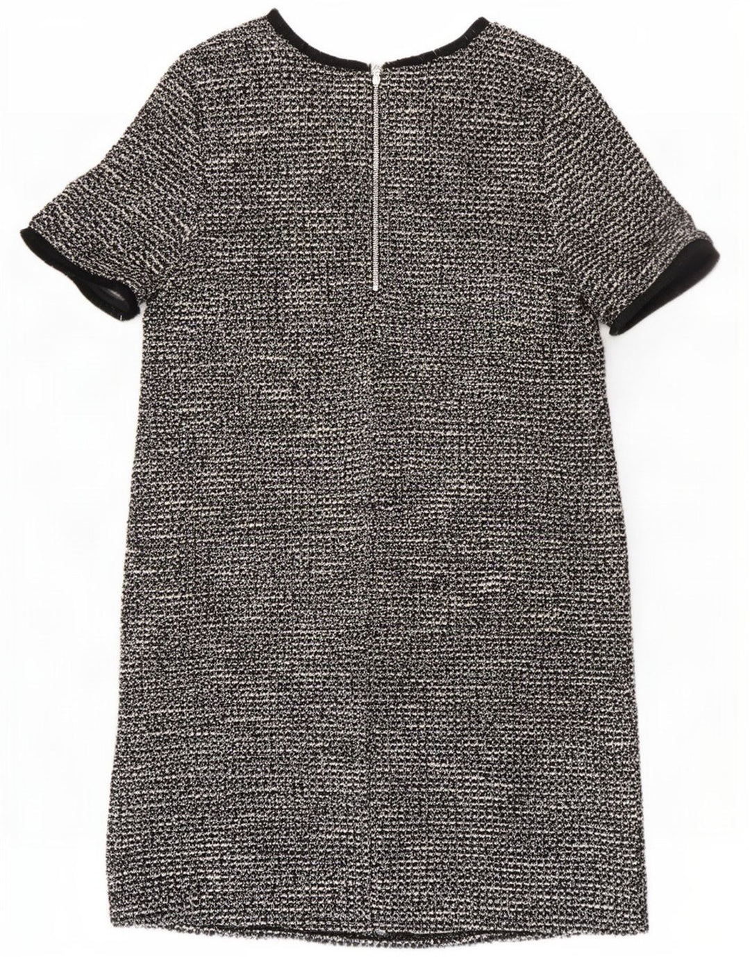 Wallis Damen-Etuikleid, UK 12, Mittelschwarz geflecktes Polyester