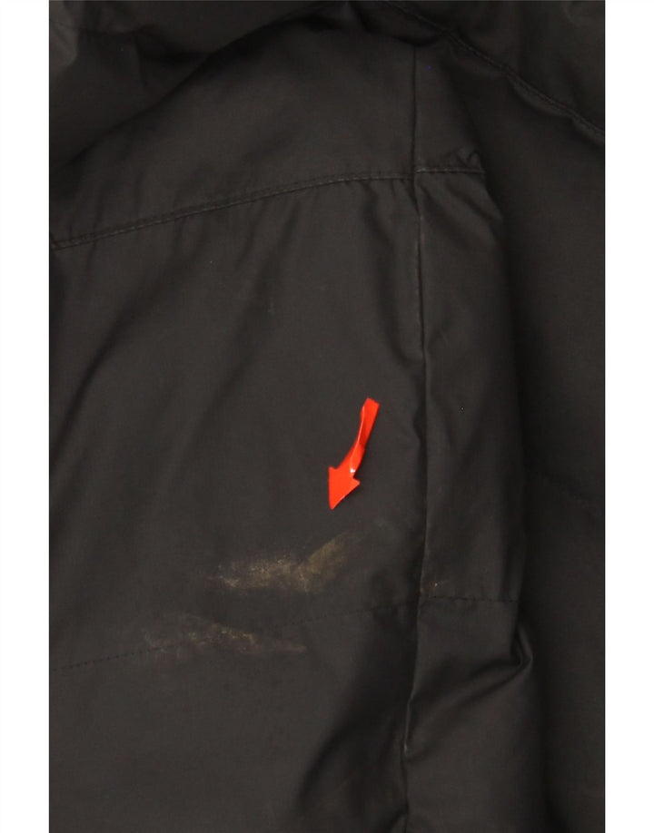 Nike Mädchen-Kapuzenjacke mit Kapuze, gepolstert, 13–14 Jahre, XL, schwarzes Polyester