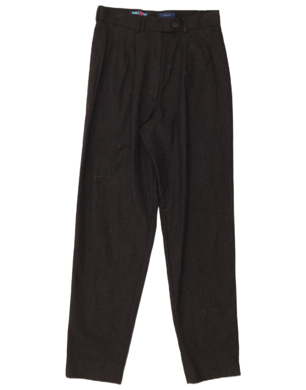 Balloon Womens Pegged Suit Hose IT 42 Medium W27 L28 Schwarze Wolle
