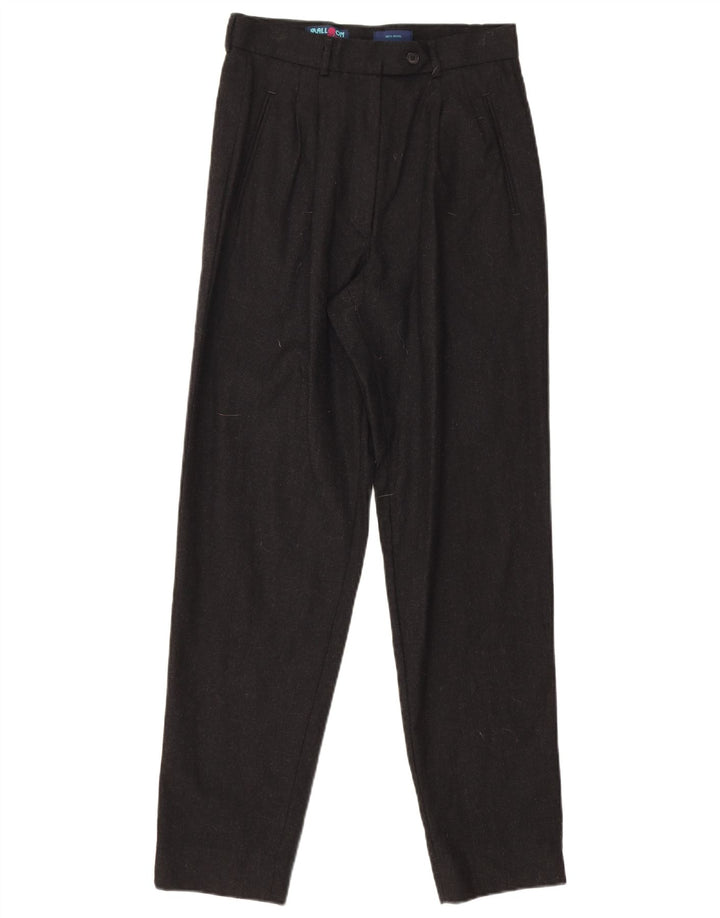 Balloon Womens Pegged Suit Hose IT 42 Medium W27 L28 Schwarze Wolle