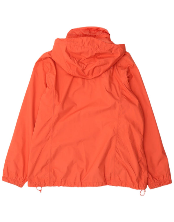 THE NORTH FACE Damen Regenjacke mit Kapuze UK 20 2XL Orange Nylon