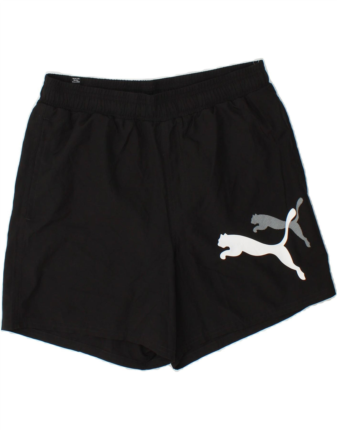PUMA Mens Graphic Sport Shorts Medium  Black Vintage Puma and Second-Hand Puma from Messina Hembry 