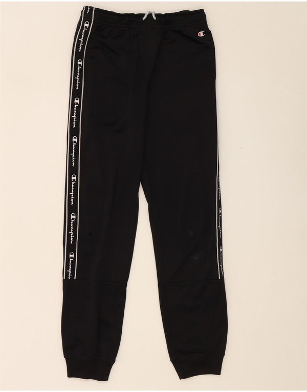 Champion Jogginghose mit Grafik für Jungen, 11–12 Jahre, Größe L, Schwarz