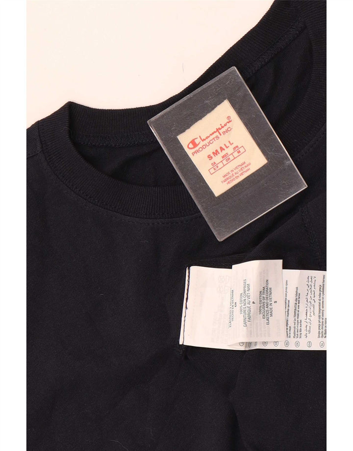 Champion Herren T-Shirt Top Small Marineblau Baumwolle