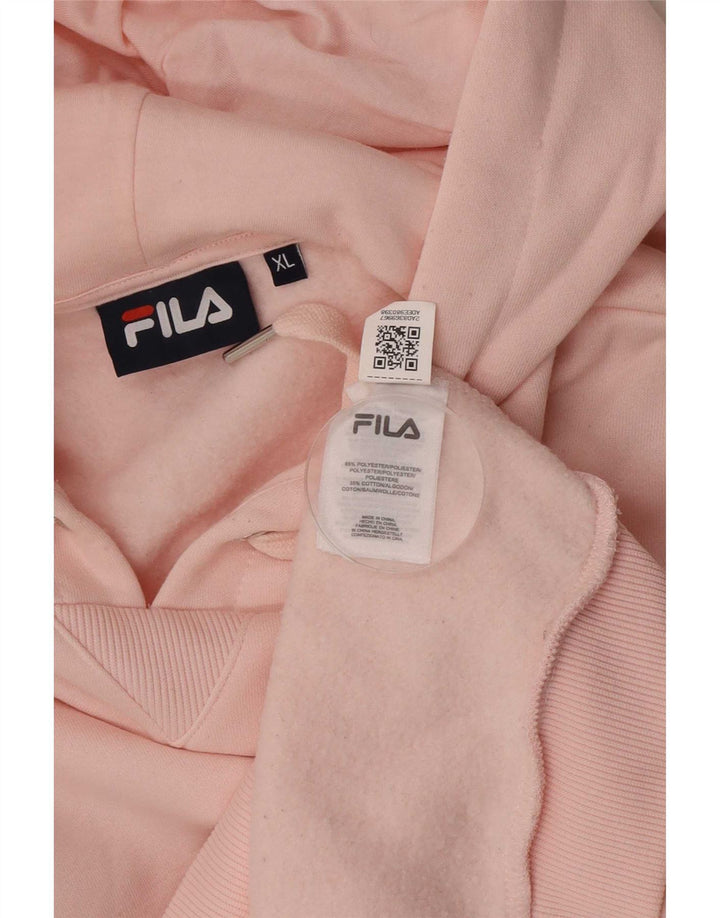 Fila Damen Kapuzenpullover UK 18 XL Rosa Polyester