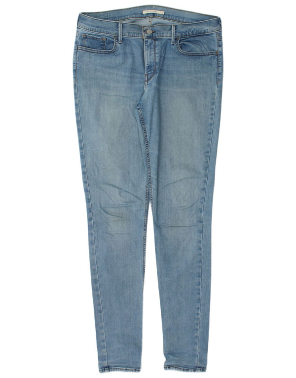 LEVI'S Damen 710 Super Skinny Jeans W32 L34 Blaue Baumwolle