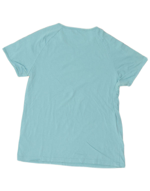 Puma Damen Grafik-T-Shirt-Oberteil UK 18 XL Blauer Farbblock