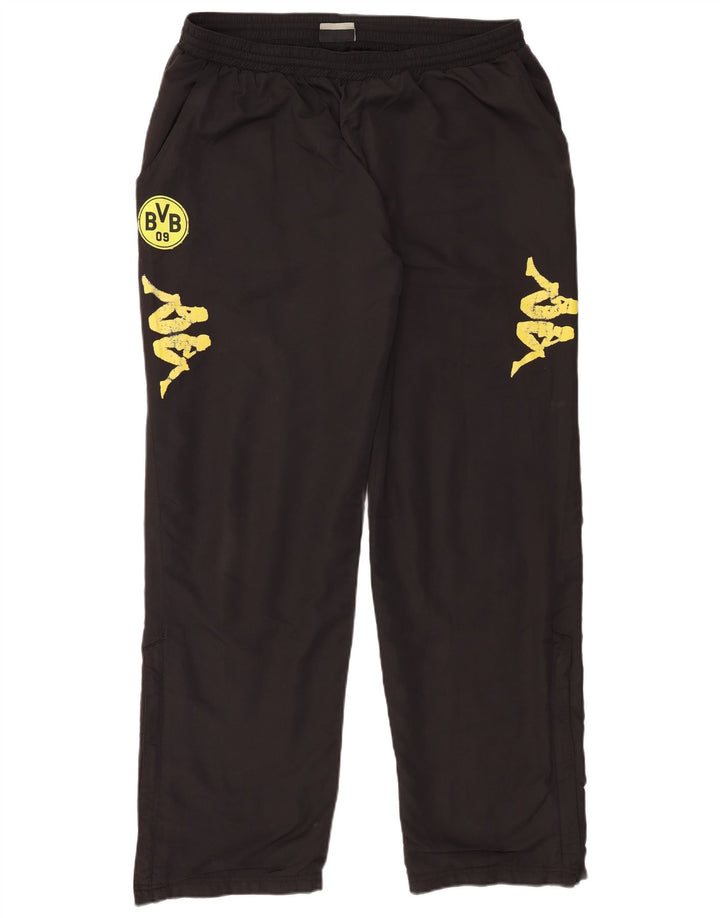 Kappa Herren BVB Dortmund Grafik-Trainingshose 2XL Schwarz Polyester