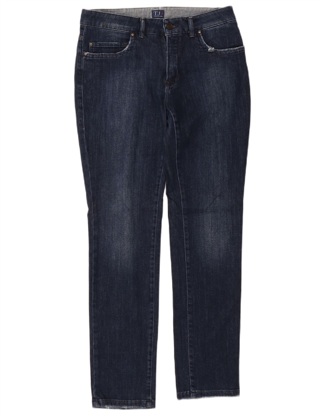TRUSSARDI Damen Slim Jeans W29 L30 Marineblaue Baumwolle