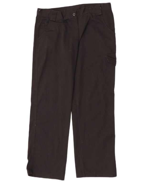 Dickies Damen gerade Cargohose UK 14 Large W32 L30 Schwarz Polyester