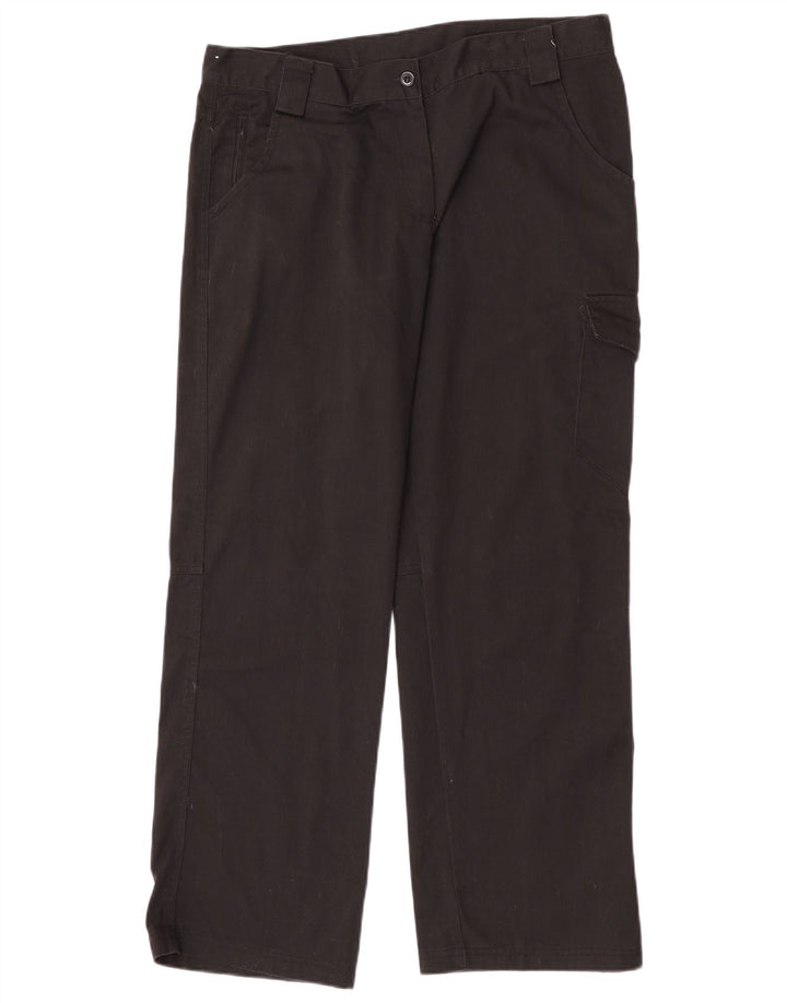 Dickies Damen gerade Cargohose UK 14 Large W32 L30 Schwarz Polyester