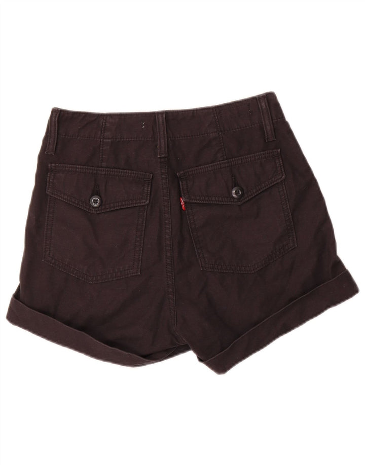 Levi's Damen Ribcage Chino Shorts W26 Small Schwarz Baumwolle