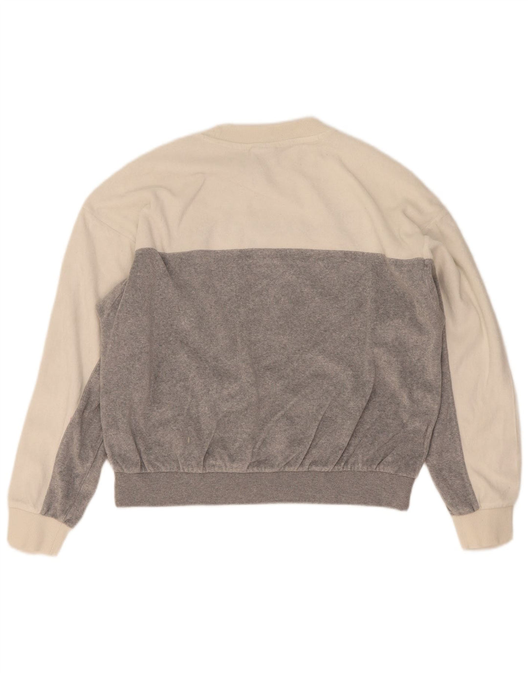 Champion Damen-Sweatshirt mit Grafik, UK 14, Mittelweiß, Farbblock